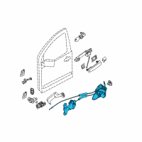 OEM 2004 Infiniti QX56 Front Door Lock & Remote Control Assembly, Right Diagram - 80500-7S61A