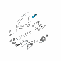 OEM 2004 Nissan Quest Cylinder Set-Door Lock, L Diagram - H0601-7Y026