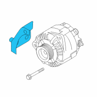 OEM Nissan Bracket Alternator Diagram - 11710-3TA0A