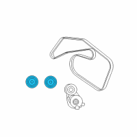 OEM Jeep Pulley-Idler Diagram - 68018072AA