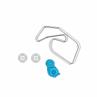 OEM 2007 Dodge Sprinter 2500 TENSIONER-Belt Diagram - 68040206AA