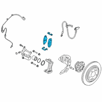 OEM Kia Soul Pad Kit-Front Disc B Diagram - 58101K0A10