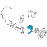 OEM Kia Soul Front Brake Disc Cover Diagram - 51756K0100