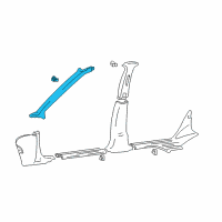 OEM 2003 Hyundai XG350 Trim Assembly-Front Pillar LH Diagram - 85810-39500-ZQ