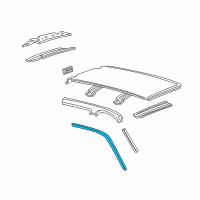 OEM 2002 Lincoln Navigator Weatherstrip Diagram - XL1Z-7851223-AA