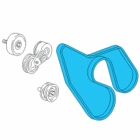 OEM 2010 GMC Sierra 1500 Serpentine Belt Diagram - 12637203