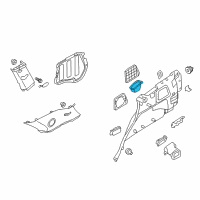 OEM 2012 Kia Sorento Luggage Cup Holder, Right Diagram - 857432P200H9