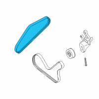 OEM 2001 Dodge Stratus Belt-Power Steering Diagram - MN187017