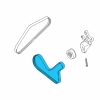 OEM 2001 Dodge Stratus Belt-ALTERNATOR & Others Diagram - MN187016