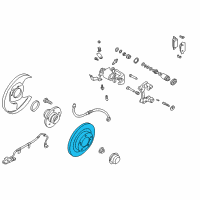 OEM 2001 Infiniti I30 Rotor-Disc Brake, Rear Diagram - 43206-4U001