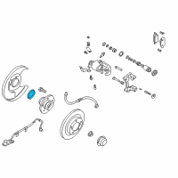 OEM 2000 Infiniti I30 Sensor Rotor-Anti SKID Rear Diagram - 47950-2Y000