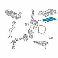 OEM Chevrolet Silverado 1500 Valve Cover Gasket Diagram - 12663348