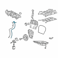 OEM Chevrolet Silverado 1500 Dipstick Diagram - 12690061