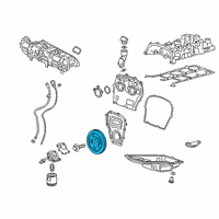 OEM Cadillac Vibration Damper Diagram - 12695128