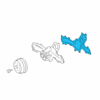 Genuine Toyota Highlander Water Pump Gasket diagram