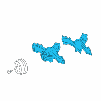 OEM Lexus LC500h Engine Water Pump Assembly Diagram - 16100-39615