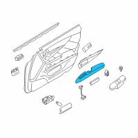 OEM 2013 Infiniti M56 Front Door Armrest, Left Diagram - 80941-1MA1C