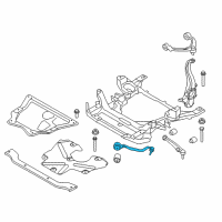 OEM BMW X6 Left Tension Strut With Rubber Mounting Diagram - 31-12-7-850-159