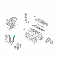 OEM 2012 Hyundai Azera Guide Assembly-Timing Chain Diagram - 24810-3CGA2