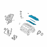 OEM 2014 Hyundai Genesis Coupe Cover Assembly-Rocker, LH Diagram - 22410-3CGA5