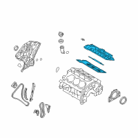 OEM 2013 Hyundai Genesis Cover Assembly-Rocker, RH Diagram - 22420-3CGA4