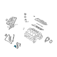 OEM 2014 Kia Sedona Tensioner Assembly Diagram - 245603C100