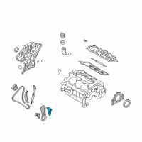 OEM Hyundai Entourage Guide-Oil Pump Diagram - 24471-3C100