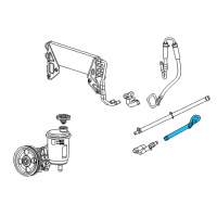 OEM 2015 Ram 2500 Hose-Power Steering Return Diagram - 68031856AI