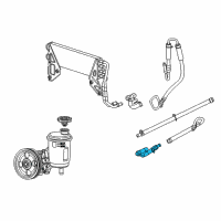 OEM 2015 Ram 2500 Hose-Power Steering Return Diagram - 68031855AH