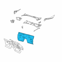 OEM 2005 Lincoln LS Dash Panel Diagram - 3W4Z-5401610-GA