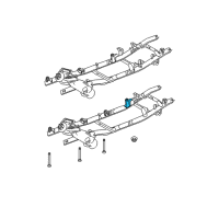 OEM 2009 Dodge Ram 2500 ISOLATOR-Body Hold Down Diagram - 55366482AC