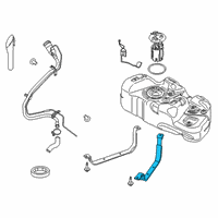 OEM 2018 Ford Transit Connect Fuel Tank Strap Diagram - DV6Z-9054-B