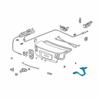 OEM Acura CL Hinge, Passenger Side Trunk Diagram - 68610-SW5-010ZZ