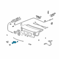 OEM 2003 Honda Civic Cylinder, Trunk Diagram - 74861-SZ3-G01