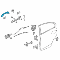OEM 2021 Honda Civic Handle Comp.R *NH0* Diagram - 72641-TEA-T71ZV
