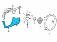 OEM 2022 GMC Savana 3500 Lower Shroud Diagram - 84930911