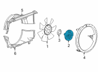 OEM 2022 GMC Savana 2500 Fan Clutch Diagram - 84595910