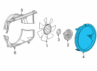 OEM 2022 Chevrolet Express 2500 Fan Shroud Diagram - 84145362