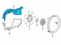 OEM GMC Savana 3500 Upper Shroud Diagram - 84930910