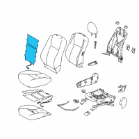 OEM 2018 Toyota Highlander Seat Back Heater Diagram - 87530-0E070