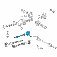 OEM 2015 Lexus LS600h Final Gear Kit, Differential Diagram - 41201-59156