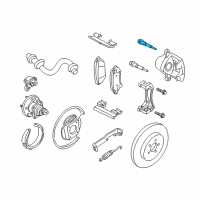 OEM 2001 Chevrolet Monte Carlo Caliper Upper Bolt Diagram - 18023389