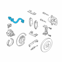 OEM 2006 Chevrolet Impala Hose Asm-Rear Brake Diagram - 15242629