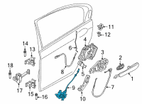 OEM 2020 BMW 840i Gran Coupe AUTOMATIC SOFT CLOSING, RIGH Diagram - 51-22-7-450-414