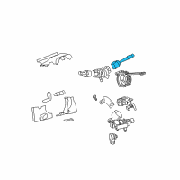 OEM Pontiac Torrent Switch Asm-Windshield Wiper & Windshield Washer Diagram - 25927231