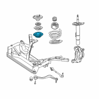 OEM 2002 BMW Z8 Coil Spring Insulator Diagram - 33131091233