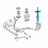 OEM 2000 BMW Z8 Front Left Spring Strut Diagram - 31-31-1-096-047