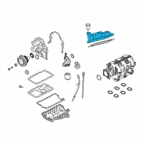 OEM 2010 Ford Mustang Valve Cover Diagram - 7H2Z-6582-B