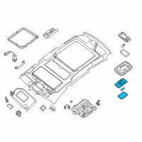 OEM 2017 Nissan Pathfinder Lamp Assembly-Room Diagram - 26410-3JA0A