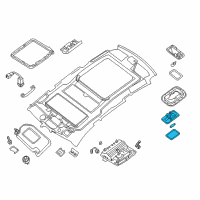 OEM 2015 Infiniti QX60 Lamp Assembly-Room Diagram - 26410-3JA0A